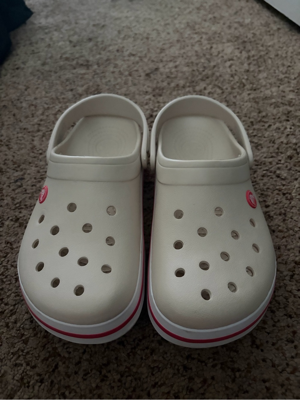 Beige Crocs